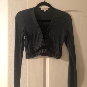 Long sleeved crop top